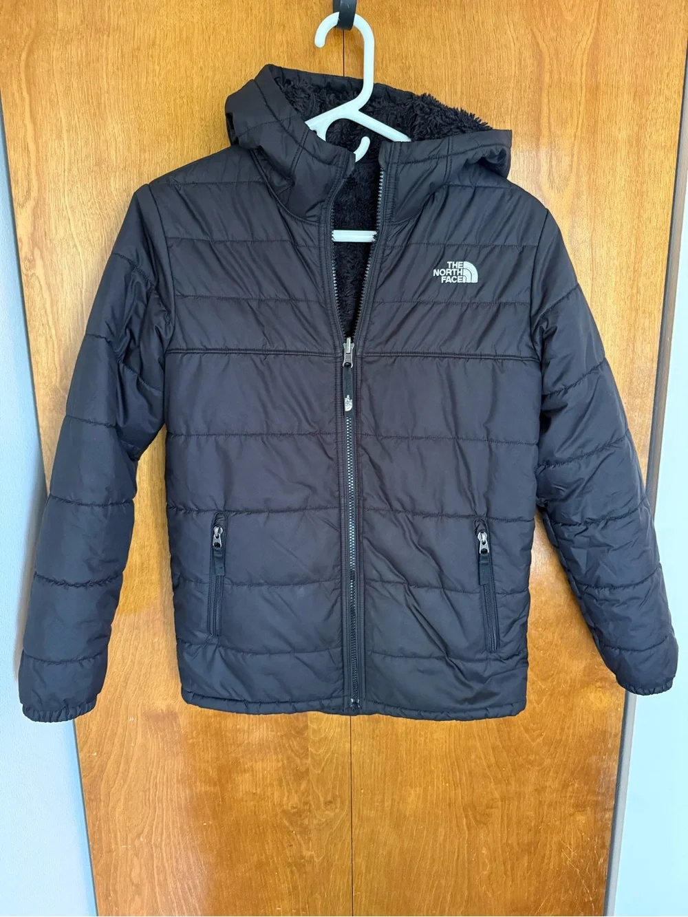 The North Face Boys' Reversible Shasta Hooded Full-Zip Jacket *read description